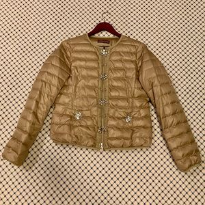 Glamourpuss NYC Signature Embellished Puffer